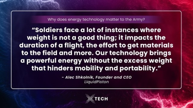 Soldiers face a lot of instances where weight is not a good thing; it impacts the duration of the flight, the effort to get materials to the field and more. Our technology brings a powerful energy without the excess weight that hinders mobility and portability.